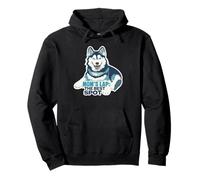 Husky Dog Mom Lap The Best Spot Canine Lover Pullover Hoodie
