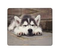 Husky Dog Mouse Pad, Mice Pad With Non-Slip Rubber Base, Mouse Mats For Computers