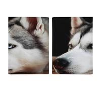 Husky Dog Passport Holder Slim PU Leather Passports Wallet Portable Passports Protector Passport Cover