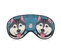 Husky Dog Pattern Eye Mask Sleep Mask Eye Masks for Sleep Sleep Masks for Women Men Sleeping Mask Travel Eye Mask Sleep Mask Blackout Funny Sleep Mask Cute Sleep Mask