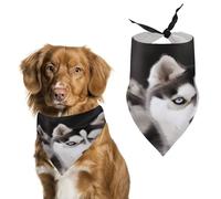 Husky Dog Pet Scarf Adjustable Pet Accessories Triangular Scarf Washable Floral Print Puppy Bib Bandana Stylish Comfortable Cat Scarves for Holiday Scarfs