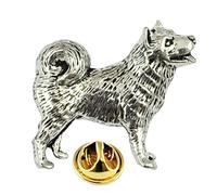 Husky Dog Pewter Lapel Pin Badge