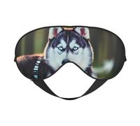Husky Dog Print Comfortable Sleep Eye Mask Men Women Lightweight Travel Nap Meditation Yoga Work