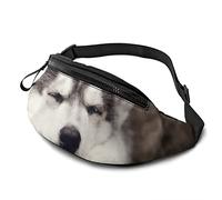 Husky Dog Print Fanny Pack, Unisex Workout Waist Pack Bag - Waist Bag with Adjustable Strap for Fitness Jogging Hiking Travel.