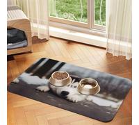 Husky Dog Print Pet Absorbent Leather Tablecloth Perfect for Dogs, Cats, and Other Pets