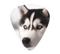 Husky Dog Printed Guitar Picks 12-Piece Set - Comfortable, Versatile Plectrum for All Guitar Styles & Players