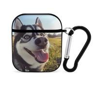 Husky Dog Trendy Bluetooth Earbuds Protector Cute Wireless Earbud Case Covers Compatible with Airpods 1/2
