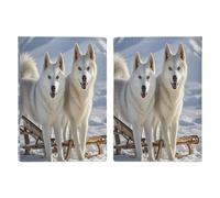 Husky Dogs Passport Holder Personalized Passport Wallet for Women Men Travel Document Organizer Holder