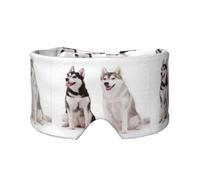 Husky Dogs Printed, Full Eye Covers Light Blocking Eye Mask Sleep Eye and Ear Muffs
