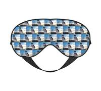 Husky Dogs Printing Soft Dual-Use Sleep Blocks Light Efficiently Blackout Eye Mask for Sleeping