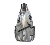 Husky Dogs Sling Bag Trendy Cross Body Bag Anti Theft Backpack For Casual Traveling Outdoors