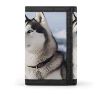 Husky Dogs Wallet,Credit Card Holder,Three-fold Wallet for Passport Covers, Purse Passport Bag for Men Women