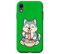 Husky Eating Ramen Noodles, Kawaii, Manga, Anime Case for iPhone XR