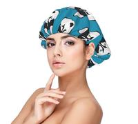 Husky Face Dog Pattern,Adjustable Silk Hair Wrap Adult's Satin Sleeping Cap Hair Women's Elastic Sleep Bonnet