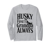 Husky First Grandpa Always Dog Lover Life Long Sleeve T-Shirt