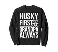 Husky First Grandpa Always Dog Lover Life Sweatshirt