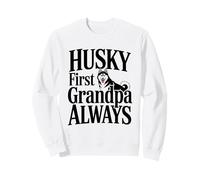 Husky First Grandpa Always Dog Lover Life Sweatshirt