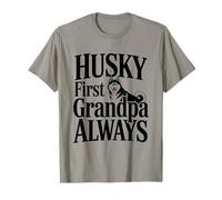 Husky First Grandpa Always Dog Lover Life T-Shirt