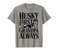Husky First Grandpa Always Dog Lover Life T-Shirt