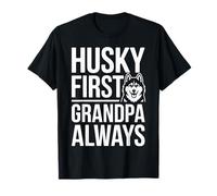 Husky First Grandpa Always Dog Lover Life T-Shirt