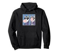 Husky Funny Bruh Comics Bubble Gum Blow up Pullover Hoodie