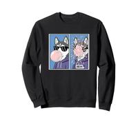 Husky Funny Bruh Comics Bubble Gum Blow up Sweatshirt