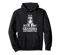 Husky Grandma Is My Favorite Title Woman Pullover Hoodie