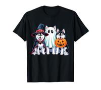 Husky Halloween Funny Dog Lover Pumpkin Witch Ghost Boo T-Shirt