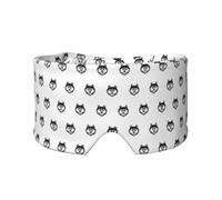 Husky Head Dog, Full Eye Covers Light Blocking Eye Mask Sleep Eye and Ear Muffs