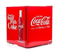 Husky HUS-EL196 Coca Cola Design Mini Fridge/Drinks Cooler, Red