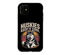 Husky Huskies Keep It Cool Siberian Dog Case for iPhone 11