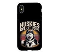Husky Huskies Keep It Cool Siberian Dog Case for iPhone X/XS