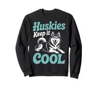 Husky Huskies Keep It Cool Siberian Dog Cool Sweatshirt