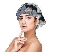 Husky In Winter,Adult's Satin Sleeping Cap - Women's Elastic Sleep Bonnet, Adjustable Overnight Hair Cover