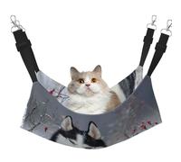 Husky In Winter,Cat Hanging Hammock Soft Double Sided Hanging Bed for Small Dogs Pet,M