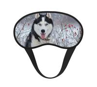 Husky in Winter, Full Eye Covers Light Blocking Eye Masks Blackout Sleep Eye Muffs