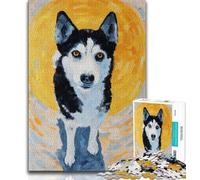Husky Jigsaw Puzzles for Adults 1000,Challenging To Complete But Fun And Humorous Unique Home Decor And Gifts (38x26cm)