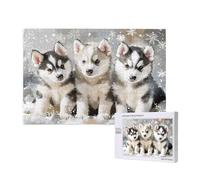 Husky Jigsaw Puzzles for Adults 120, Dog Puzzles for Adults Wooden, Funny/Difficult/Impossible/Challenging Decompression Games, As a Birthday and Holiday Decor Gifts for Women and Men M-487