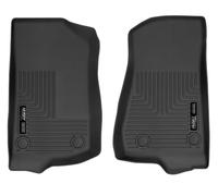 Husky Liners 13021 Fits 2018-19 Jeep Wrangler, 2020 Jeep Gladiator Crew Cab Weatherbeater Front Floor Mats, Black