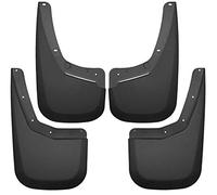 Husky Liners Fits 2007-13 Chevrolet Silverado 1500, 2007-14 Chevrolet Silverado 2500/3500 - SINGLE REAR WHEELS Custom Front and Rear Mud Guard Set,Black,56796