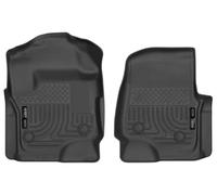 Husky Liners Fits 2017-19 Ford F-250/350 Crew Cab/SuperCab with Vinyl floors Weatherbeater Front Floor Mats