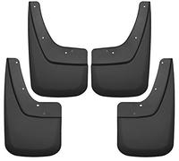 Husky Liners - Front & Rear Mud Guards | 2014-2018 GMC Sierra 1500, 2019 GMC Sierra 1500 Limited, 2015-2019 GMC Sierra 2500/3500 HD w/Single Rear Wheels, Front & Rear Set - Black, 4 Pc | 56896