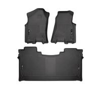 Husky Liners - Weatherbeater | Fits 2019-2024 Ram 1500 Crew Cab w/Factory Underseat Storage Box, Front & 2nd Row - Black, 3 pcs. | 94001