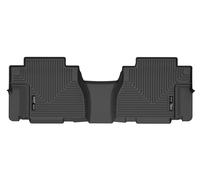 Husky Liners Weatherbeater Floor Mats | Fits 2008-2022 Toyota Sequoia w/Out 2nd Seat Console | 2nd Row, 1-pc Black - 11891