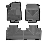 Husky Liners Weatherbeater Floor Mats | Fits 2023-2025 Cadillac Lyriq; 2024-2025 Honda Prologue | Front & Rear, 3-pc Black - 96601