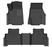Husky Liners Weatherbeater Series | Front & 2nd Seat Floor Liners - Black | 95411 | Fits 2022 Jeep Grand Cherokee (New Body Style)