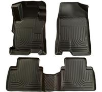 Husky Liners | Weatherbeater Series | Front & 2nd Seat Floor Liners - Black | 98521 | Fits 2004-2009 Toyota Prius 3 Pcs