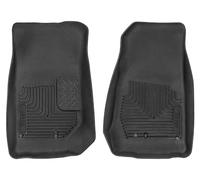 Husky Liners X-act Contour Floor Mats | Fits 2007-2018 Jeep Wrangler JK | Front Row, 2-pc Black - 53571