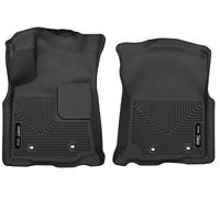 Husky Liners X-act Contour Floor Mats | Fits 2018-2023 Toyota Tacoma Double/Access Cab w/Auto Trans | Front Row, 2-pc Black - 53751