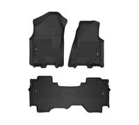 Husky Liners X-act Contour Series | Front & 2nd Seat Floor Liners - Black | 53698 | Fits 2019-2020 Dodge Ram 1500 Quad Cab 3 Pcs